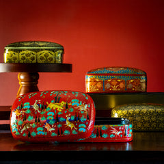 Hand-Painted Kashmiri Keepsake Box with Tea
