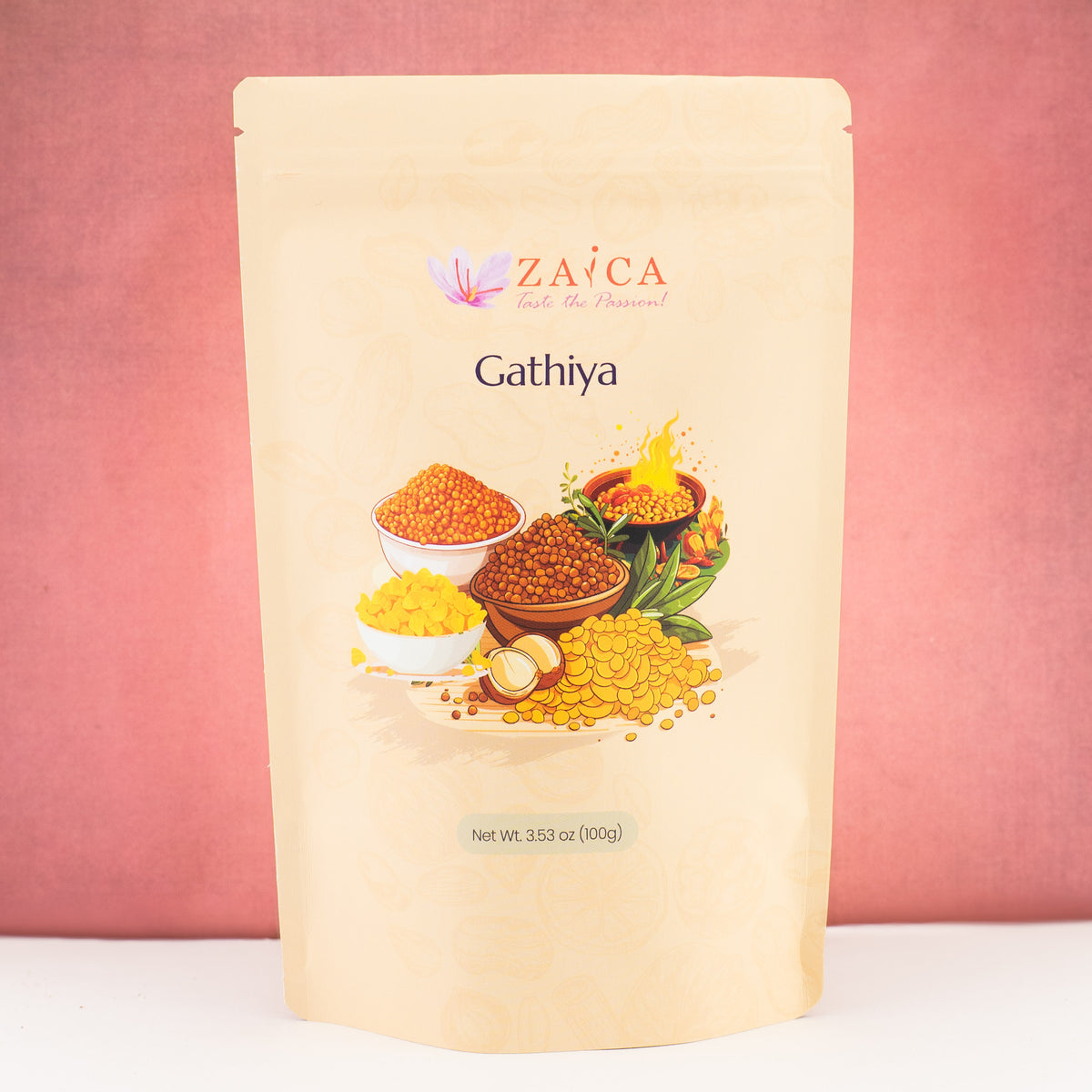Gathiya (Crispy chickpea flour ribbons)