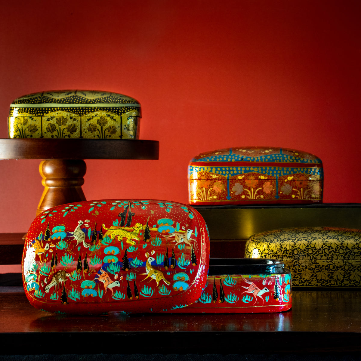 Hand Painted Kashmiri Keepsake Box